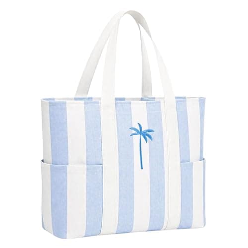 Folkulture Beach Bag For Women,Large Tote Bag With Compartments - (45X38)