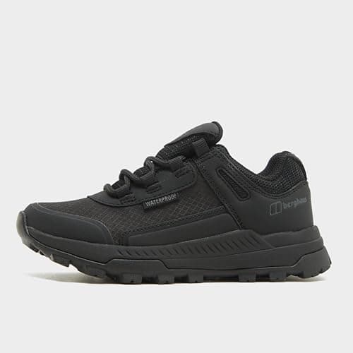 Berghaus Kids’ Galactic Low Walking Shoe with High Traction Sole, Waterproof, Breathable, Lightweight Trainers (Black (No Strap), UK Footwear Size System, Big Kid, Numeric, Medium, 3) — view 2