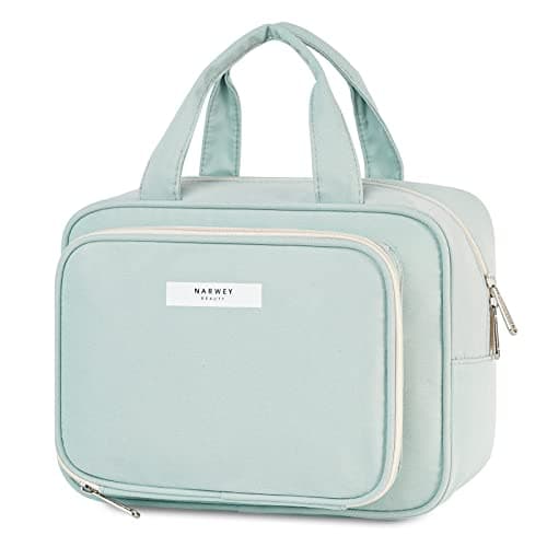 Narwey Full Size Toiletry Bag Large Wash Bag Makeup Bag Travel Organizer Cosmetic Bag for Women (Mint Green) — view 2