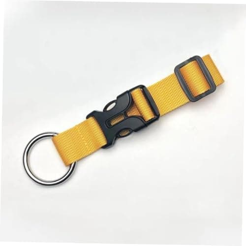 Healeved 2pcs Adjustable Double Luggage Straps with Buckle Elastic Suitcase Belt for Travel Break Resistant Webbing with Spring Ring Yellow Travel Packing Straps for Business and Leisure — view 3