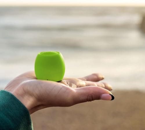 Boompods Zero Mini Portable Bluetooth Speaker - Wireless Speakers, IPX6 Waterproof, 5 Hr Playtime, Small Outdoor Speaker with Microphone & Dual Pairing Option, for Shower, Travel, & iPhone, Pink — view 2