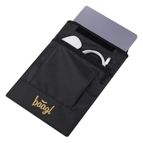 BAAGL 15 Inch Laptop Sleeve, Padded Water-Resistant Case (Gold) — view 4