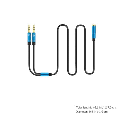 Connector Professional Adapter Dual Hole Aluminum Alloy Earphone Splitter — view 2