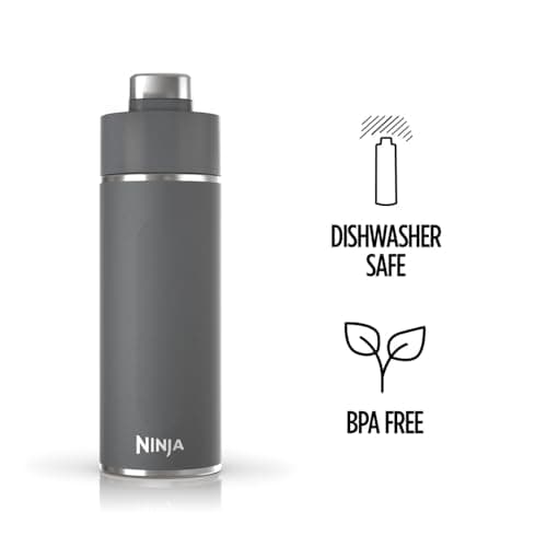 Ninja Thirsti 700ml Water Bottle with Leak-Proof Lid, Grey DW2401EUUKGY — view 6