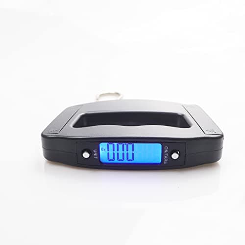 Digital Fish Scale, Luggage Scale, Weight Hanging Hook Scale,110lb/50KG-Backlit LCD Display,Waterproof Bag (Luggage Scales) — view 3