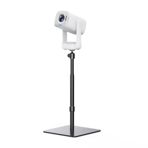 Aurzen D1 Air Smart Portable Projector Bundle with Adjustable Stand, Built-in Netflix & USB-C Powered, TOF Auto Focus, Dolby Audio, Flexible Height for Bedroom & Outdoor