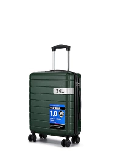 Shavont 20 Inch Cabin Suitcase 55x40x20cm Carry on Hardshell Luggage(Green)