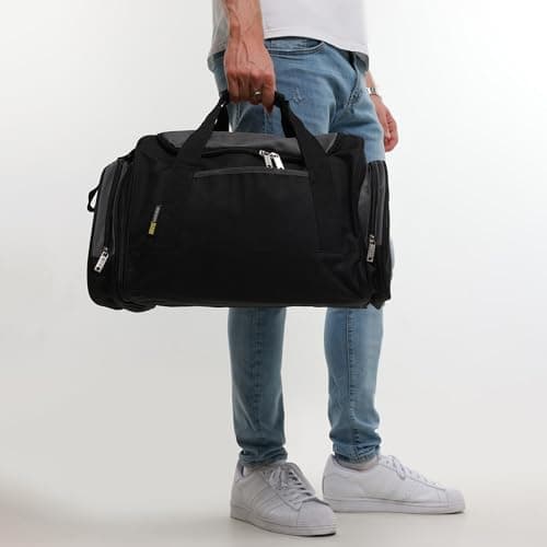 Mens & Womens Sports & Gym Travel Holdall Bag in Navy Blue — view 4