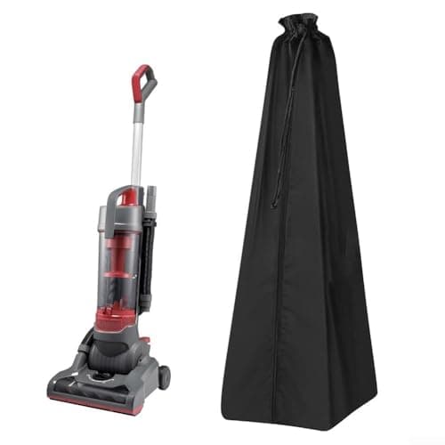 Nexbrill Upright Vacuum Cleaner Storage Bag 210D Oxford Cloth with PVC Coating Waterproof Dustproof ive Cover for Most Upright Vacuums 50x15x15 Inch Black with Extra Accessory Compartment(black)