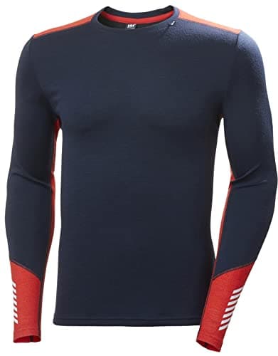 Helly Hansen Men's Lifa Merino Midweight Crew, Navy, XL
