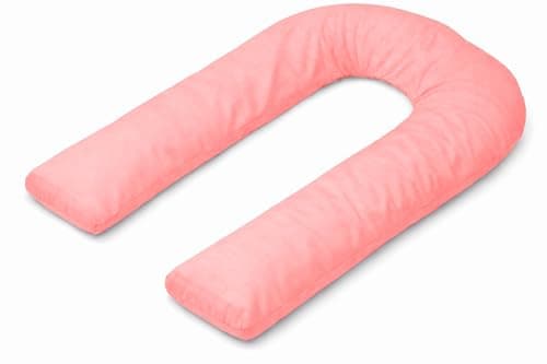 MIA U Shaped Pregnancy Pillow Case 100% Cotton Nursing Maternity Body Bolster Support Cover Zip Closure 9Feet (275cm) — view 2