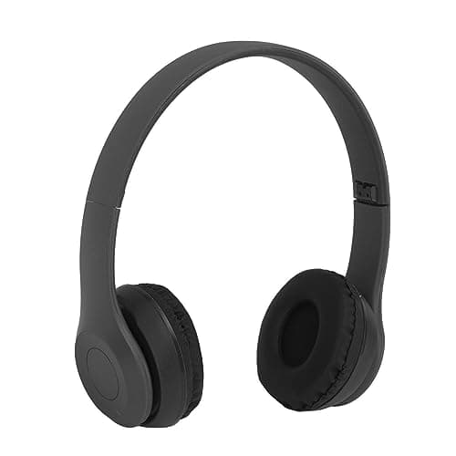 Fawfose Wireless Headphones, Bluetooth Folding Headset with 32GB Card Slot 400mAh Battery for Music Lovers and Sports Enthusiasts (Black)