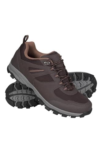 Mountain Warehouse McLeod Mens Wide-Fit Walking Shoes Dark Bro 12