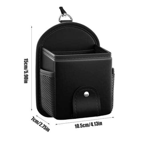 Car Air Vent Pouch - Sunglass Organizer Leather | Air Vent Storage Box Stylish Car Interior Accessories Phone Holder Pouch for Pen Card — view 5
