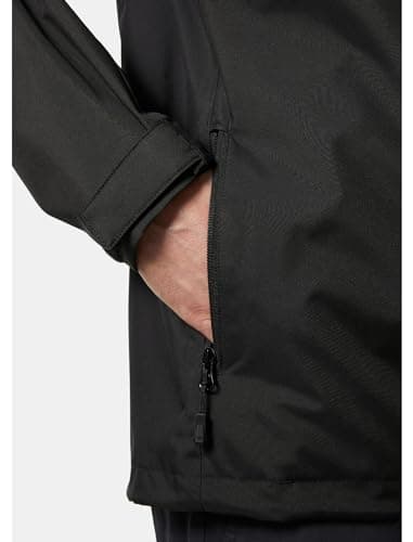 Helly Hansen Men's Crew Hooded Jacket 2.0, Black, L — view 6