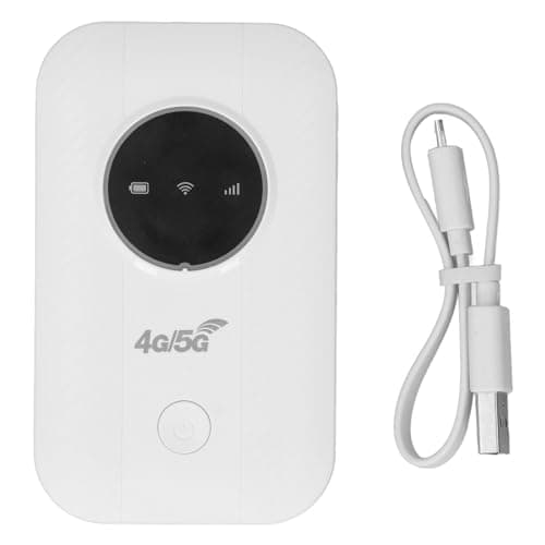 Portable WiFi Hotspot, 4G LTE Mobile WiFi Hotspot 300Mbps 3650mAh Pocket WiFi Router 10 Users Sharing WiFi Hotspot Device with Micro SIM Card Slot