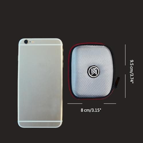 Wiffe Earphone Carrying Pouch with Zipper Design, Silver — view 3