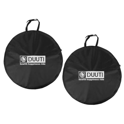 TRIWONDER 2 Pack Bike Wheel Bag 26" 27.5" 29" Bicycle Wheelset Carry Handbag Travel Bag Waterproof Wheel Storage Cover for MTB Mountain Road Bike (Black, 26'')