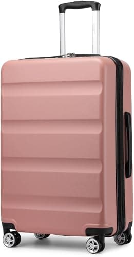 Kono Medium Suitcase Expandable ABS+PC Hard Shell Travel Check in Luggage