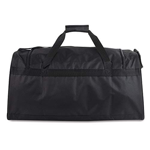 55 Litre Canvas Duffle Bags for Men & Women for Traveling, the Gym, and as Sports Equipment Bag/Organizer (Black) — view 5