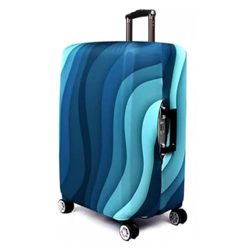 Printed Design Travel Trolley Case Cover Protector Washable Suitcase Cover Luggage Storage Covers for 18-32 Inch Luggage Cover (green, M for 22"-25" inches case)