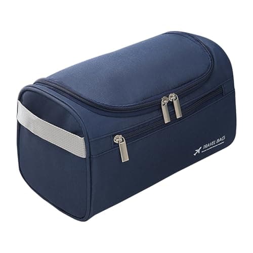 Mens Toiletry Bag, Large Waterproof Wash Bag for Travel, High-Capacity Multi-Functional Oxford Cloth Toiletry Bag for Men, Ideal Travel Gifts for Men, Necessaire(Blue)
