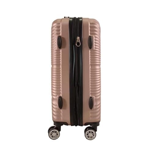 53X38X22CM Cabin Suitcase 4 Wheel Hardshell Expandable Luggage Case Hand Carry On ABS (T-HC-CABIN-2029) (Rose Gold) — view 5