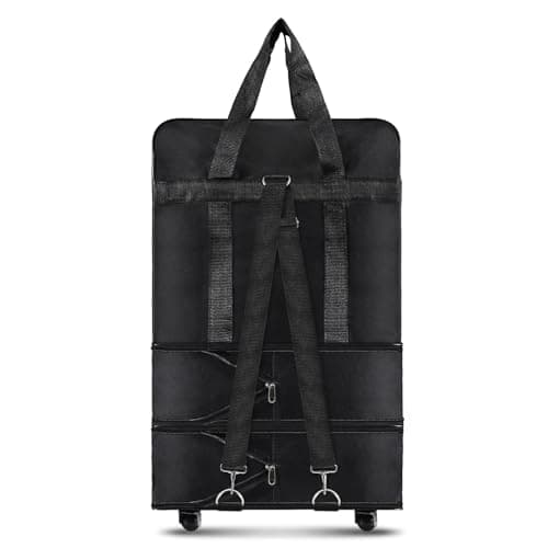 HUIOP Expandable Foldable Suitcase Collapsible Rolling Travel Luggage Bag for Men Women,travel suitcase — view 3