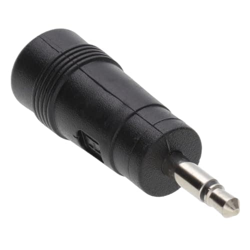 kenable DC Power Adapter 5.5mm x 2.1mm Female Socket to 3.5mm Mono Jack Plug Converter for CCTV LED Lights Solar Pumps Black — view 2