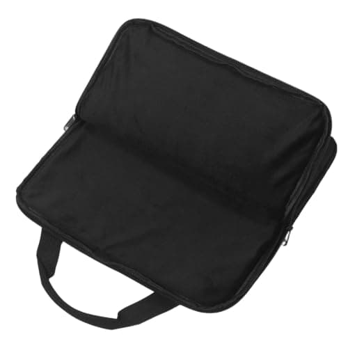 HOOTNEE Electronic Scale Pouch Digital Weight Scale Pouch Black with Handle Zipper Closure Reinforced Stitching Mesh Pouch Foldable Travel Fitness Scale Container for Dorm Moves