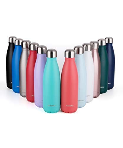 SUNWILL Metal Water Bottle Stainless Steel 500ml, Insulated Reusable Thermal Flask for Cold and Hot Drink, Travel, Sports, Gym, Powder Coated Navy Blue — view 6