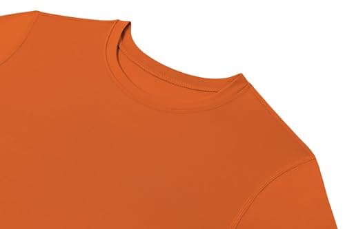 PowerLayer Compression Tops for Men Base Layers Men's Running Top Thermal Shirt - Orange, XL — view 4