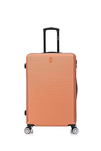 CELIMS - Large Travel Suitcase | Hard Shell | 4 Wheels | Lightweight Checked Luggage 23kg 75cm | Integrated Lock | ABS | Large Size Suitcase | Coral — view 2