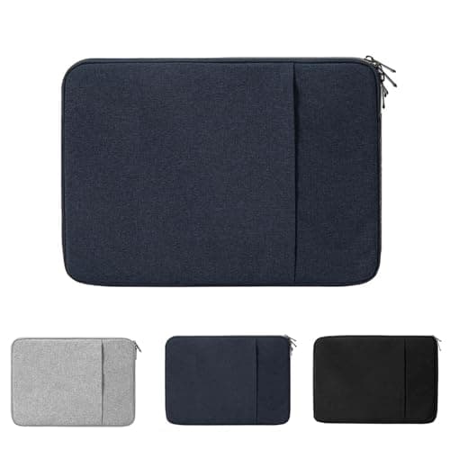 14-Inch Laptop Sleeve Case, Protective Case Soft Padding Zipper Cover Carrying Bag, Suitable For Macbook Air/Pro Laptops, Portable Laptop Bag (Dark blue)