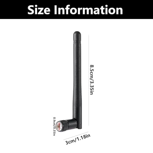 2 Pack wifi antenna for pc, network antennas, Dual Band 2.4GHz & 5GHz/5.8GHz, for Router, Wireless Network Card, USB Adapter, Video Surveillance Monitor — view 2