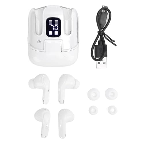 CCYLEZ Couple Wireless Earbuds Bluetooth, 4 Earbuds for Share Music, Noise Reduction, HiFi Stereo Sound, Real Time Battery Display, with Charging Case — view 6