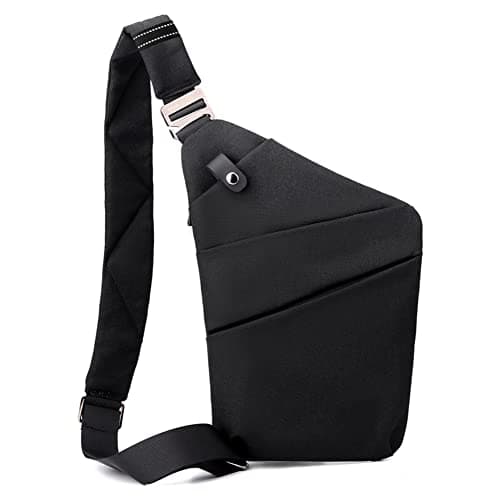 DKIIL NOIYB Sling Bag for Men Women Personal Flex Crossbody Purse Nylon Anti Theft Chest Bag with Multi Pockets for Travel Outdoor