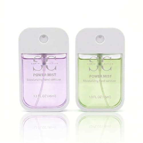 Hand Sanitizer Travel Size 2 Pack (Lavender & Green Apple), Refreshing Scented Hand Sanitizer for Purse, Backpack & Car, Quick Dry, Portable Design, Smooth Finish, Perfect for Active Lifestyle