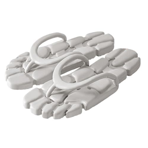 Travel Friendly Slip On Sandals For Beach Flip Flops With Sole For Couples And Outdoor Adventures (Grey-d, 3-4) — view 3