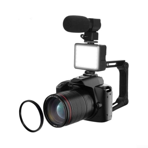 ABS Dual Lens Camera 3.0 Inch Screen 4K Video(Black) — view 4