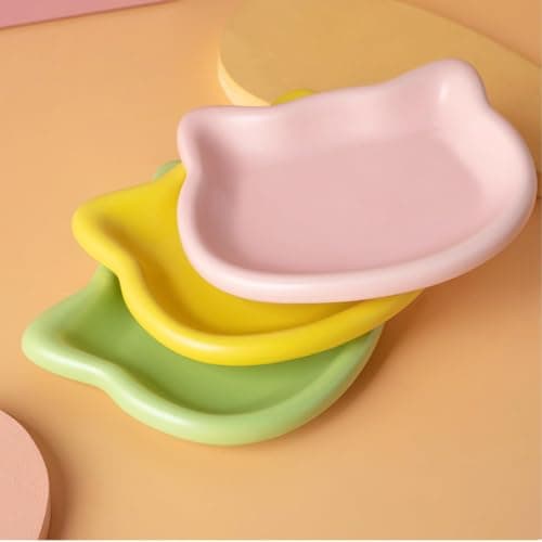 Cat Bowls, 6 Pack Shallow Non-Slip Feeding Dishes for Cats — view 5