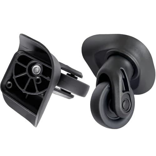 Tobeso-Nuoze 2 pcs Luggage Wheels Replacement Wheel for Luggage Suitcase Repair 360° Rotating Suitcase Replacement Wheels with 2 Mounting Holes L237