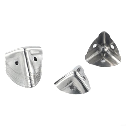 Silver Iron Box Corner 2.4cm for Suitcase Repair Kit — view 6