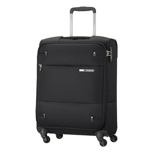 Samsonite Base Boost - Hand Luggage Suitcase 55 x 40 x 20 cm, Soft Luggage Cabin Trolley Suitable for Most Airlines, Including Ryanair & easyJet, TSA Lock, Lightweight, 39 L, Black — view 2