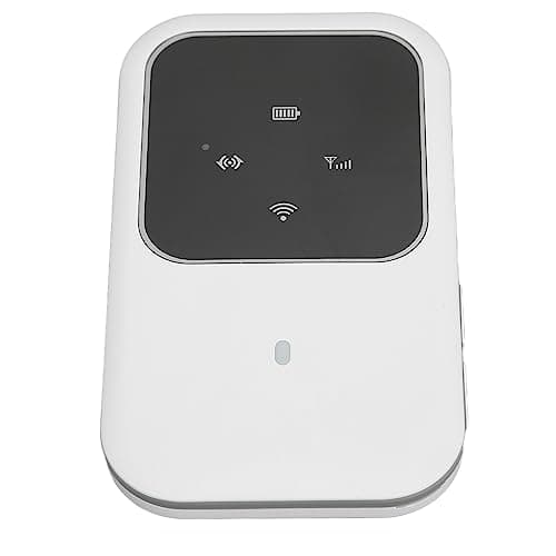 Haofy M80 Slim Portable 4G WiFi Router for Car Travel with LED Display, 10 Users, White, 1 X 4G WiFi Router 1 X Battery, 7/8/10, — view 3