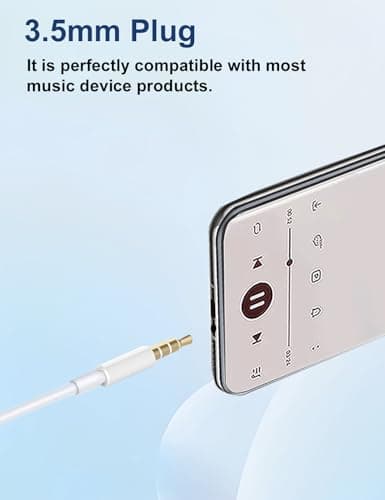 MAS CARNEY Wired Earphones In-Ear Headphones with Mic for School, iPod Nano — view 4