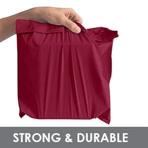 BANGYPOST Red Mailing Bags 6 x 9 Inch (50 Pack) – Heavy Duty Waterproof Self Seal Poly Mailers, Tear Resistant Postal Bags for Clothing, Parcels, Vinted & Small Business Packaging — view 4