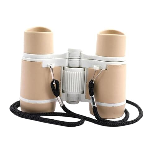 Ailan Mini Binoculars for Kids Baby Camping Lightweight Portable Kids Binoculars for Bird Watching and Outdoor Exploration Activities Compact for Pretend Bird Watching, Coffee Black, 8.8x11x4cm — view 3