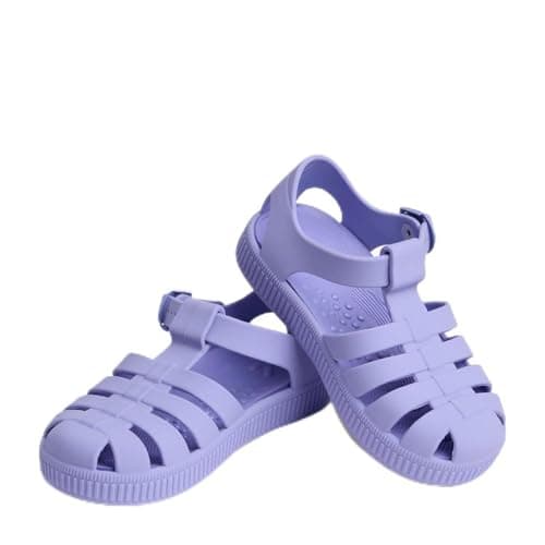MORI Jelly Shoes Baby KIDLY Sandals Cushioned Insole, Bluebell Size 5