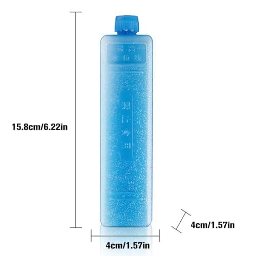 6-Pack Reusable Ice Packs, Long-Lasting Freezer Blocks, for Portable Air Conditioners, Lunch Boxes & Travel Coolers (A) — view 6